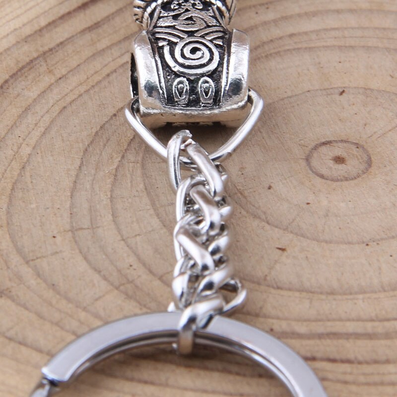 dropshipping 1pcs thor's hammer mjolnir pendant Keychain viking scandinavian norse viking Keychain Men gift